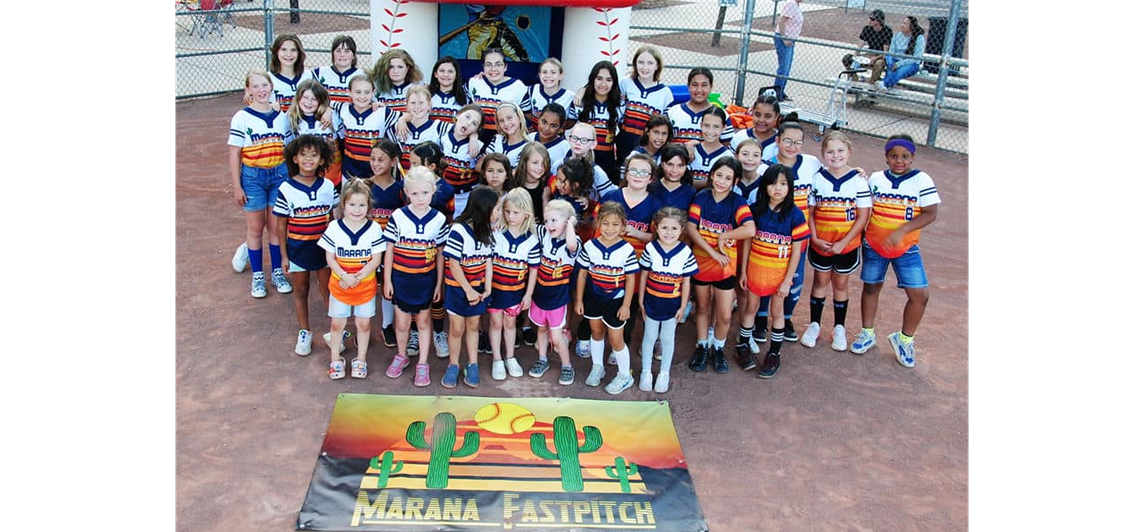 2023 Spring Marana Fastpitch players