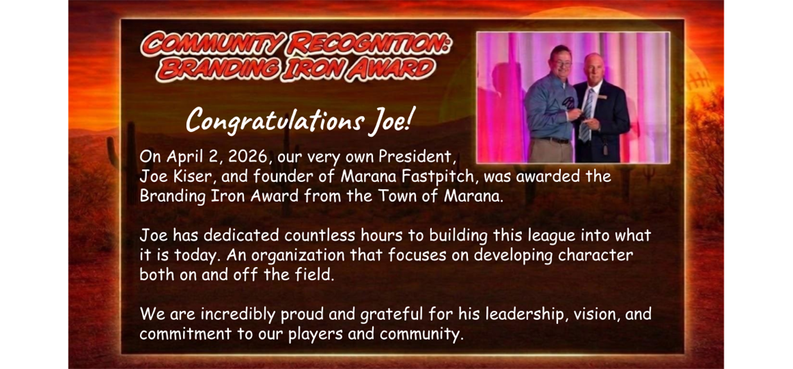 Congratulations Joe!